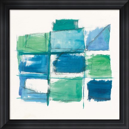 Framed 131 West 3rd Street Square III on White Print