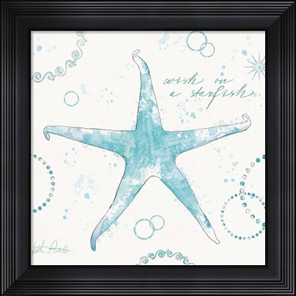 Framed Coastal Splash I Print