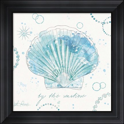 Framed Coastal Splash II Print