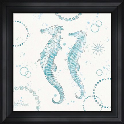 Framed Coastal Splash III Print