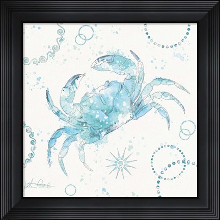 Framed Coastal Splash IV Print
