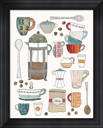 Framed Coffee Chart II Print
