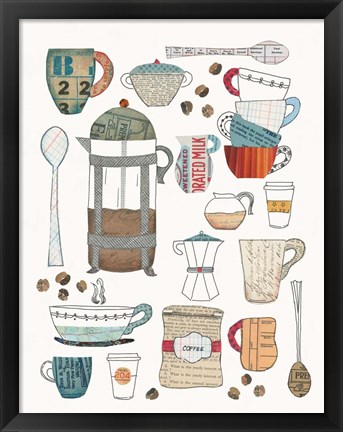 Framed Coffee Chart II Print