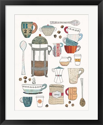 Framed Coffee Chart II Print