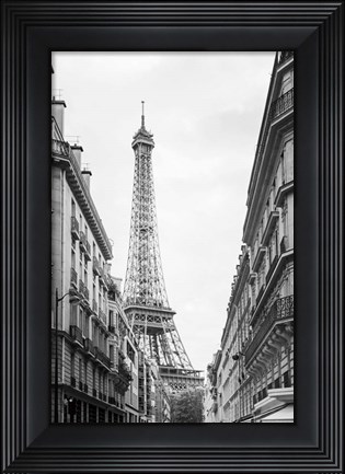 Framed Eiffel Glimpse Print
