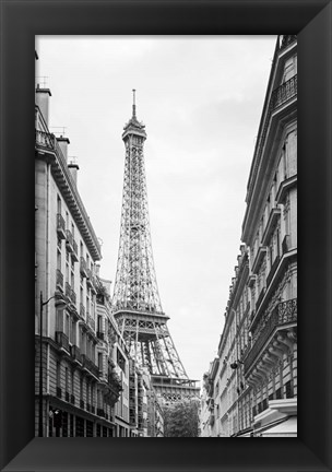 Framed Eiffel Glimpse Print
