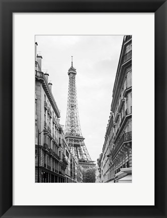 Framed Eiffel Glimpse Print