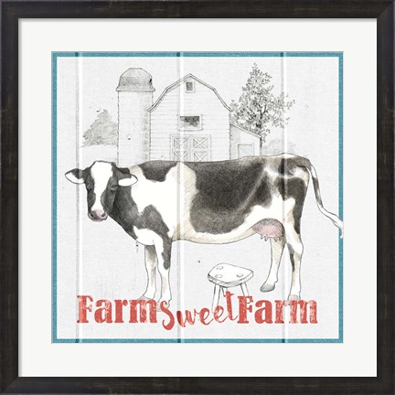 Framed Farm To Table IV Print