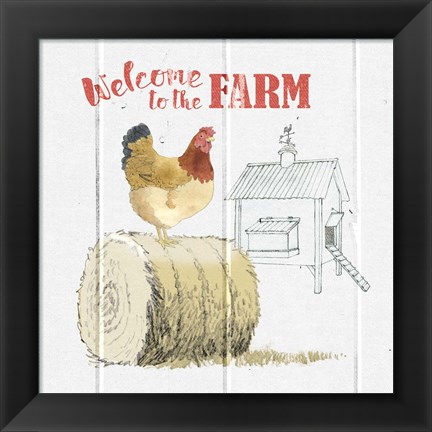 Framed Farm To Table V Print