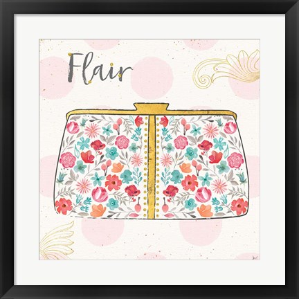 Framed Fashion Blooms I Print