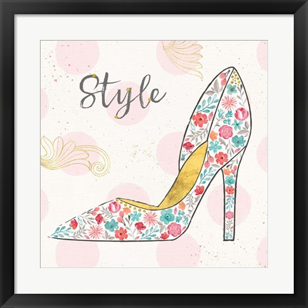 Framed Fashion Blooms II Print