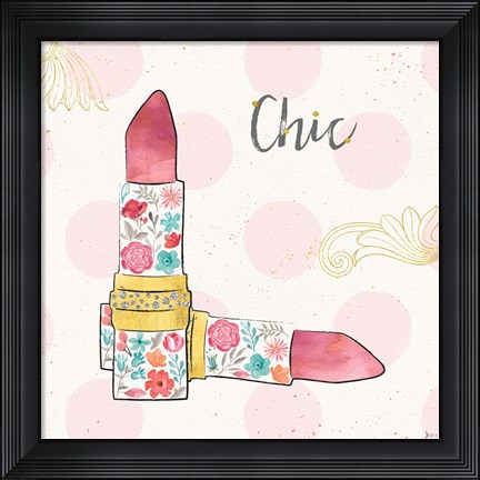 Framed Fashion Blooms III Print