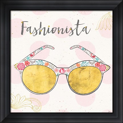 Framed Fashion Blooms IV Print