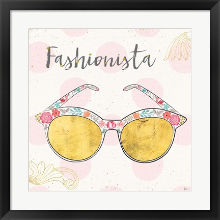 Framed Fashion Blooms IV Print