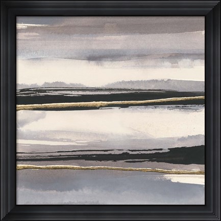 Framed Gilded Grey II Print