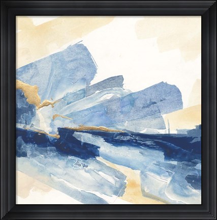Framed Gilded Indigo II Print