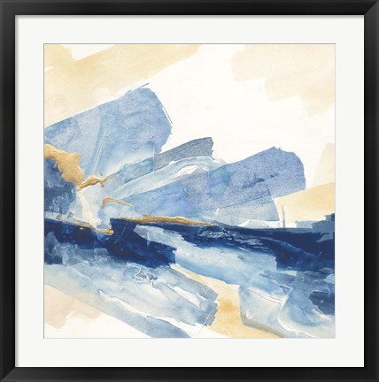 Framed Gilded Indigo II Print