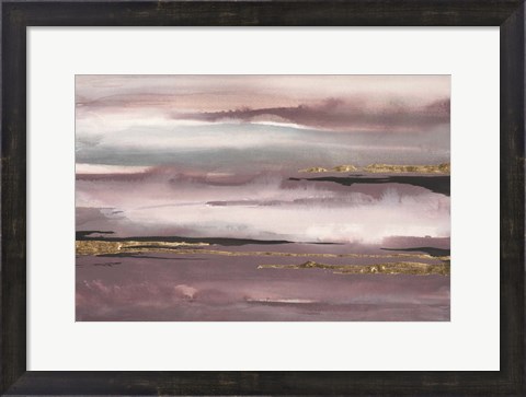 Framed Gilded Storm I Print