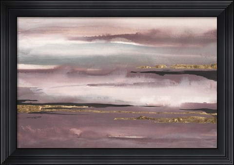 Framed Gilded Storm I Print