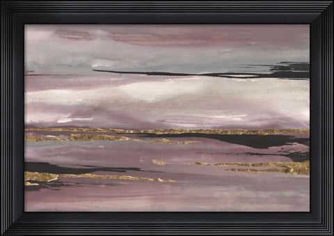 Framed Gilded Storm III Print