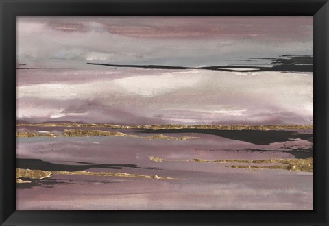 Framed Gilded Storm III Print