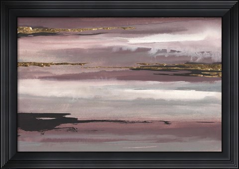Framed Gilded Storm IV Print