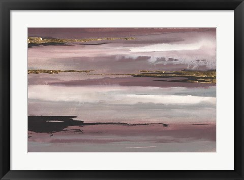 Framed Gilded Storm IV Print