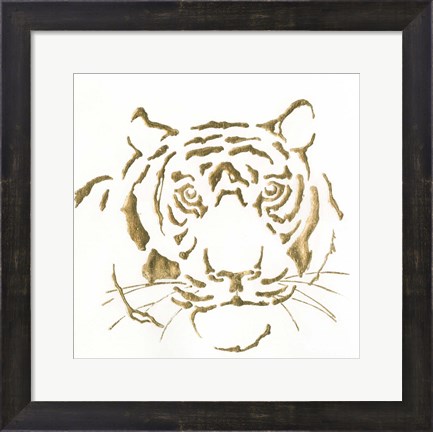 Framed Gilded Tiger Print