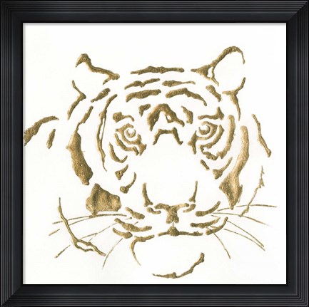 Framed Gilded Tiger Print
