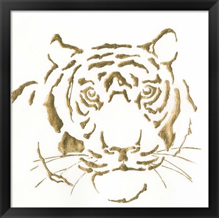 Framed Gilded Tiger Print