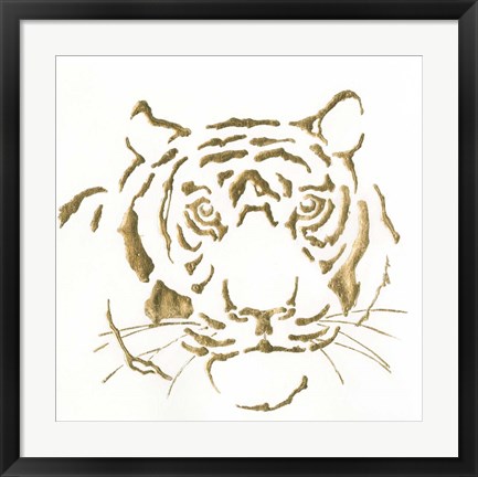 Framed Gilded Tiger Print