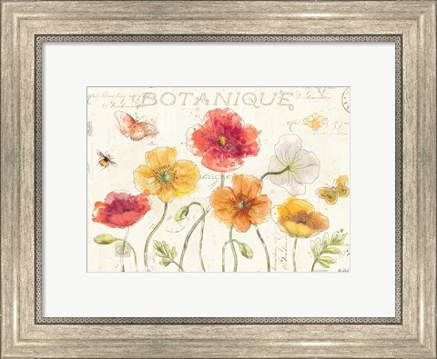 Framed Painted Poppies I Print