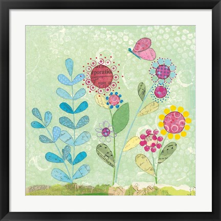 Framed Pattys Garden II Print
