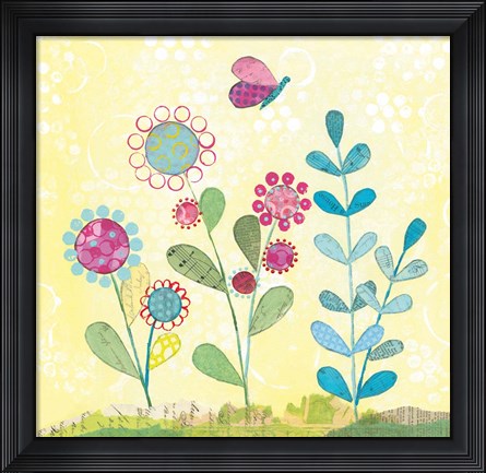 Framed Pattys Garden III Print