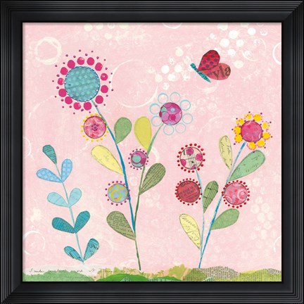 Framed Pattys Garden IV Print