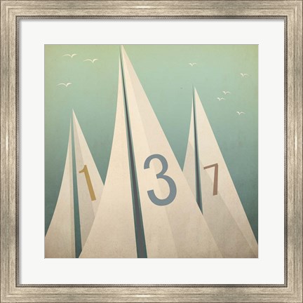 Framed Sails VII Print
