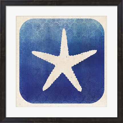 Framed Watermark Starfish Print