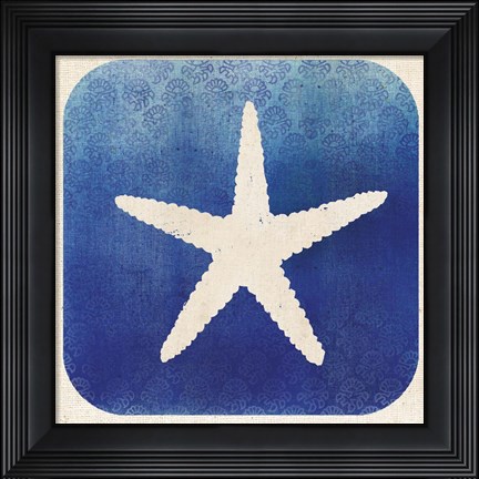Framed Watermark Starfish Print