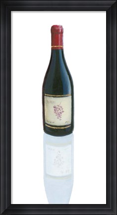 Framed Wine Stance I Print