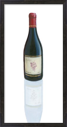 Framed Wine Stance I Print