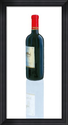 Framed Wine Stance II Print