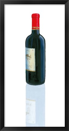 Framed Wine Stance II Print