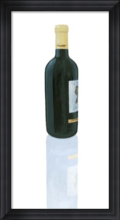 Framed Wine Stance III Print
