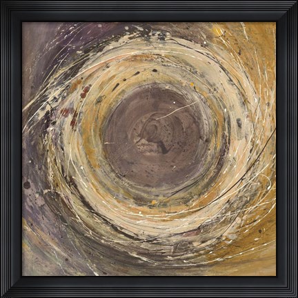 Framed Wooden Rings Print