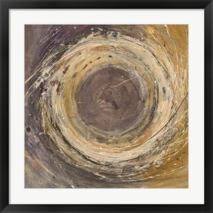 Framed Wooden Rings Print