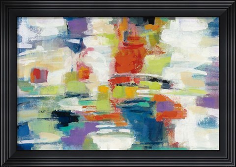 Framed Island Town Print