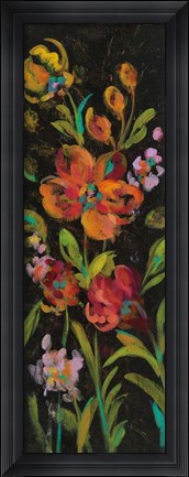 Framed July Garden Trio I Print