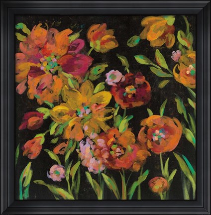 Framed July Garden Trio III Print