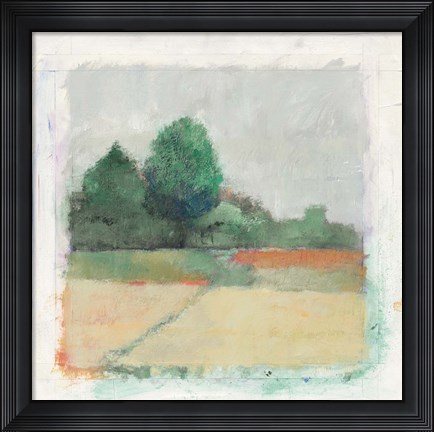 Framed Path Through the Field - Green Print