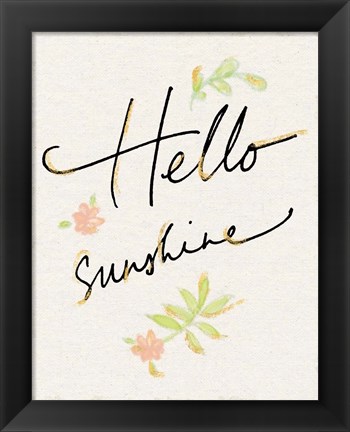 Framed Hello Sunshine Print